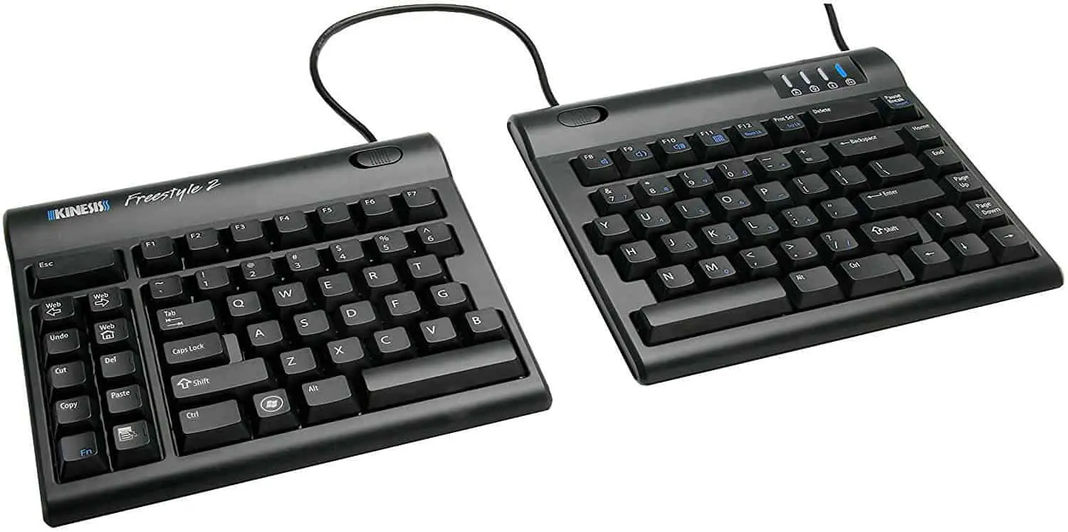 a split keyboard is a type of ergonomic keyboard