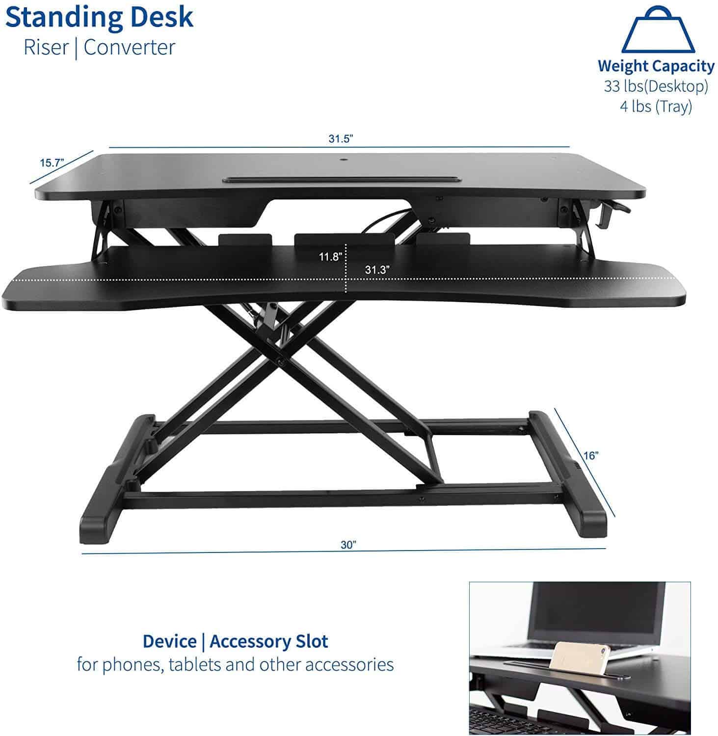 Corner Best Standing Desk For Tall Person with Dual Monitor