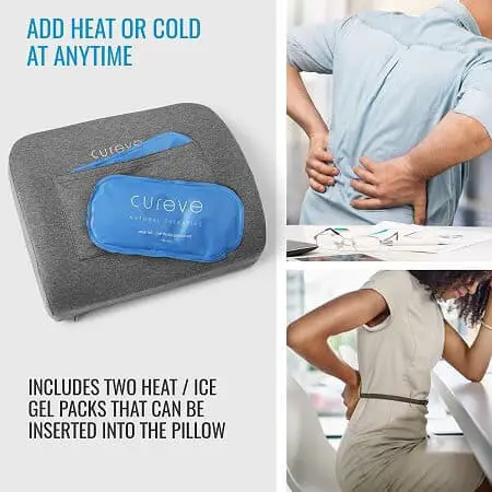 Add hot or cold to your support pillow.