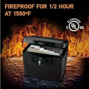 SentrySafe 1170 Fireproof Box