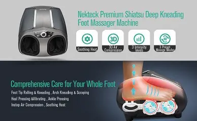 Comprehensive care for your whole foot. Nekteck Shiatsu Foot Massager