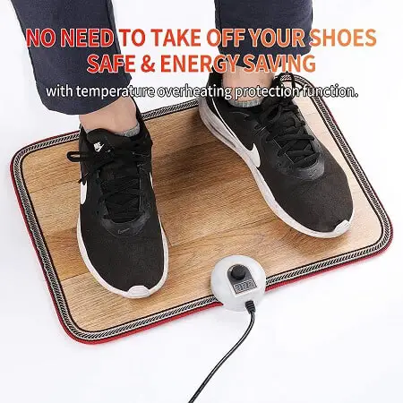 TISHIJIE Electric Heated Foot Warmer Mat
