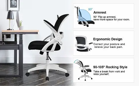 ComHoma Mesh Computer Chair is foldable and still ergonomic. 