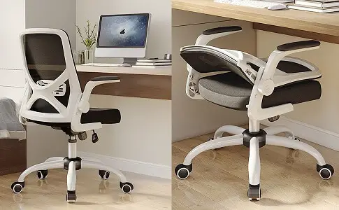 Foldable office chairs can be stashed under your desk to save room. 